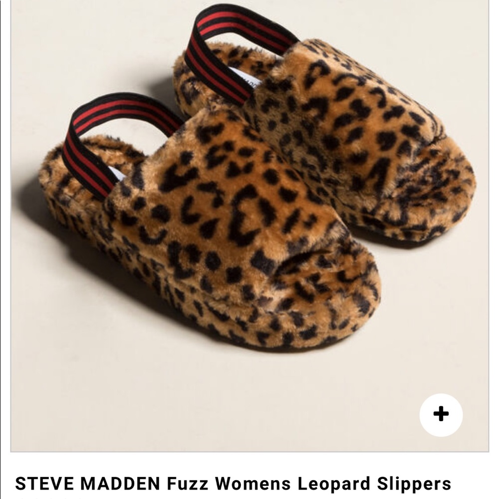 BRAND NEW NEVER WORN Steve Madden fuzzy cheetah